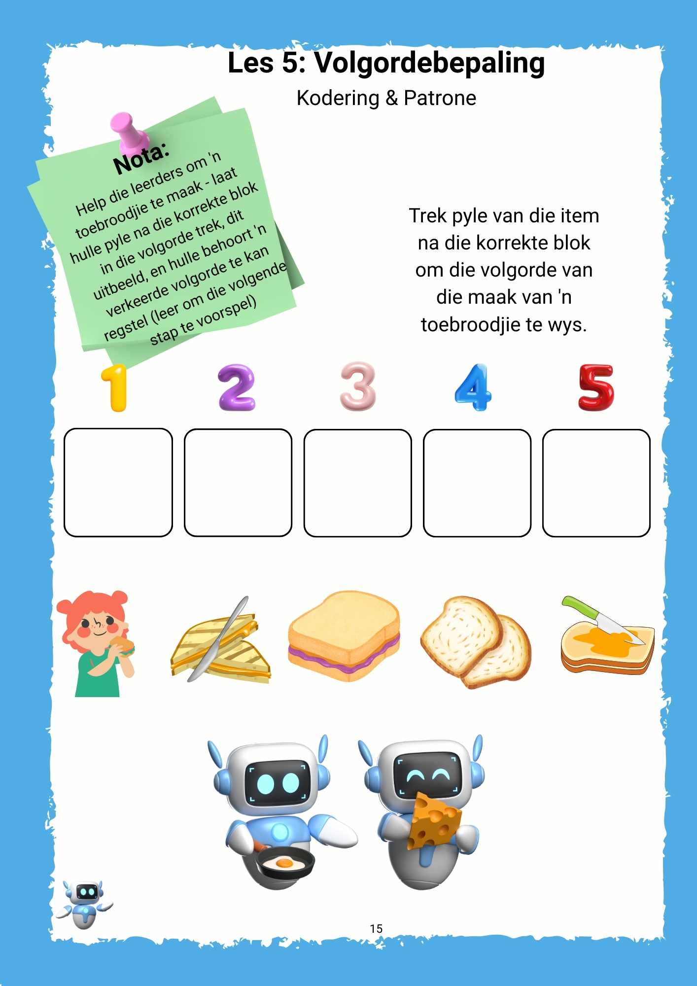 Gr 1 Werkboek -  Kodering & Robotika