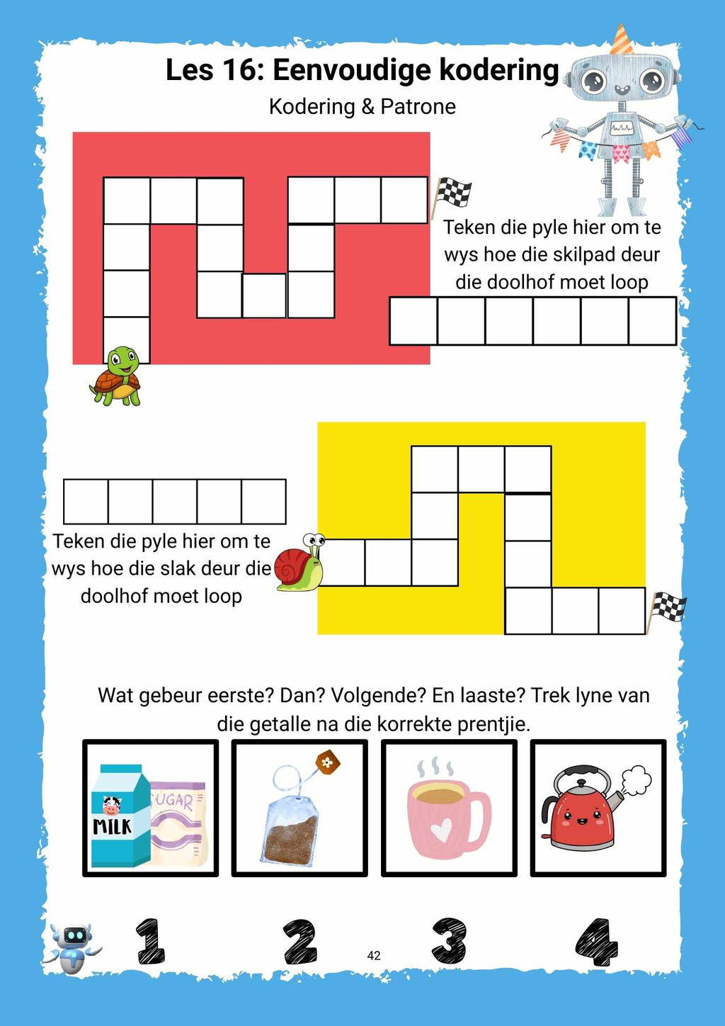 Gr 1 Werkboek -  Kodering & Robotika