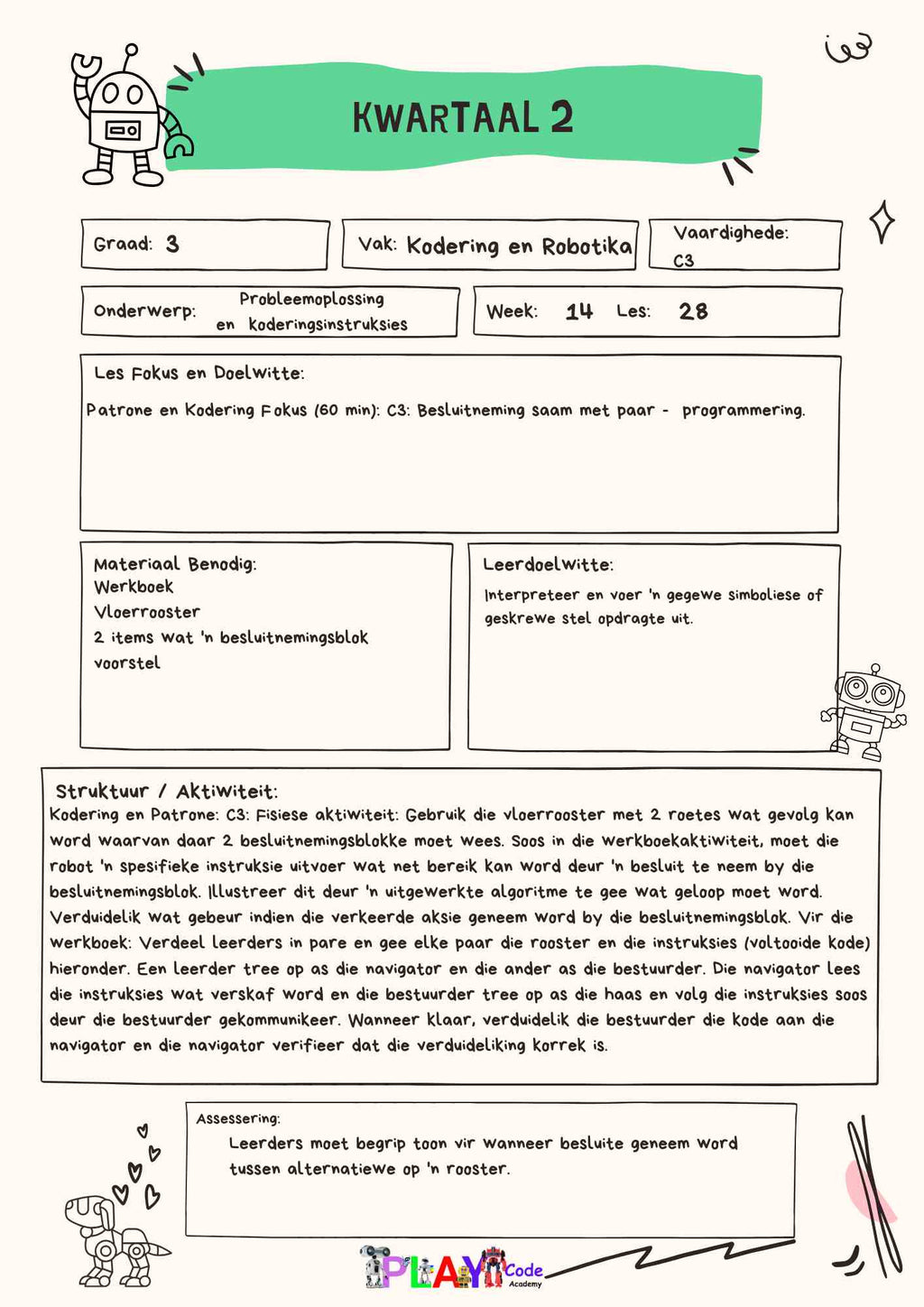 Gr 3   E-Book Lesplanne vir Werkboek