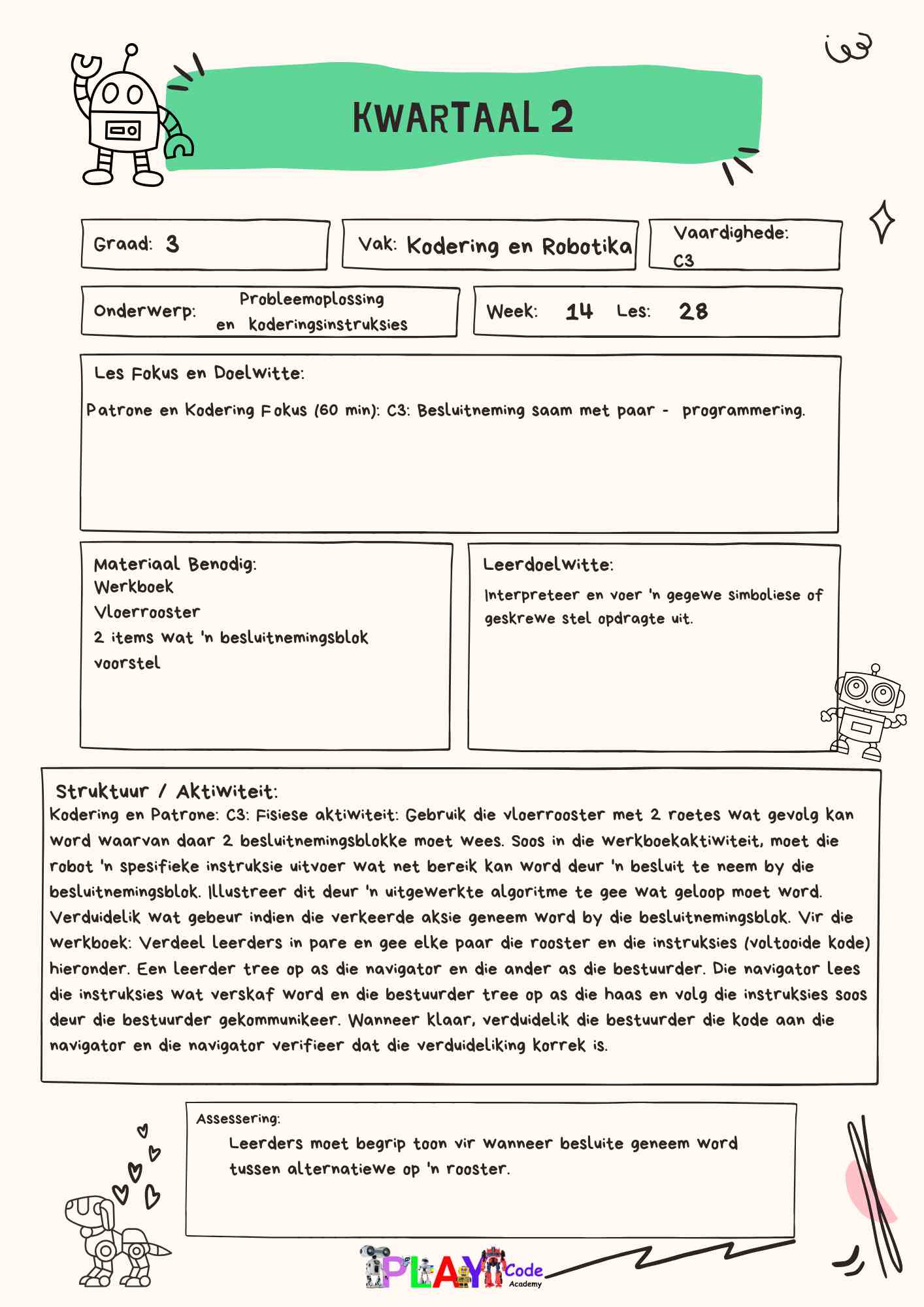 Gr 3   E-Book Lesplanne vir Werkboek