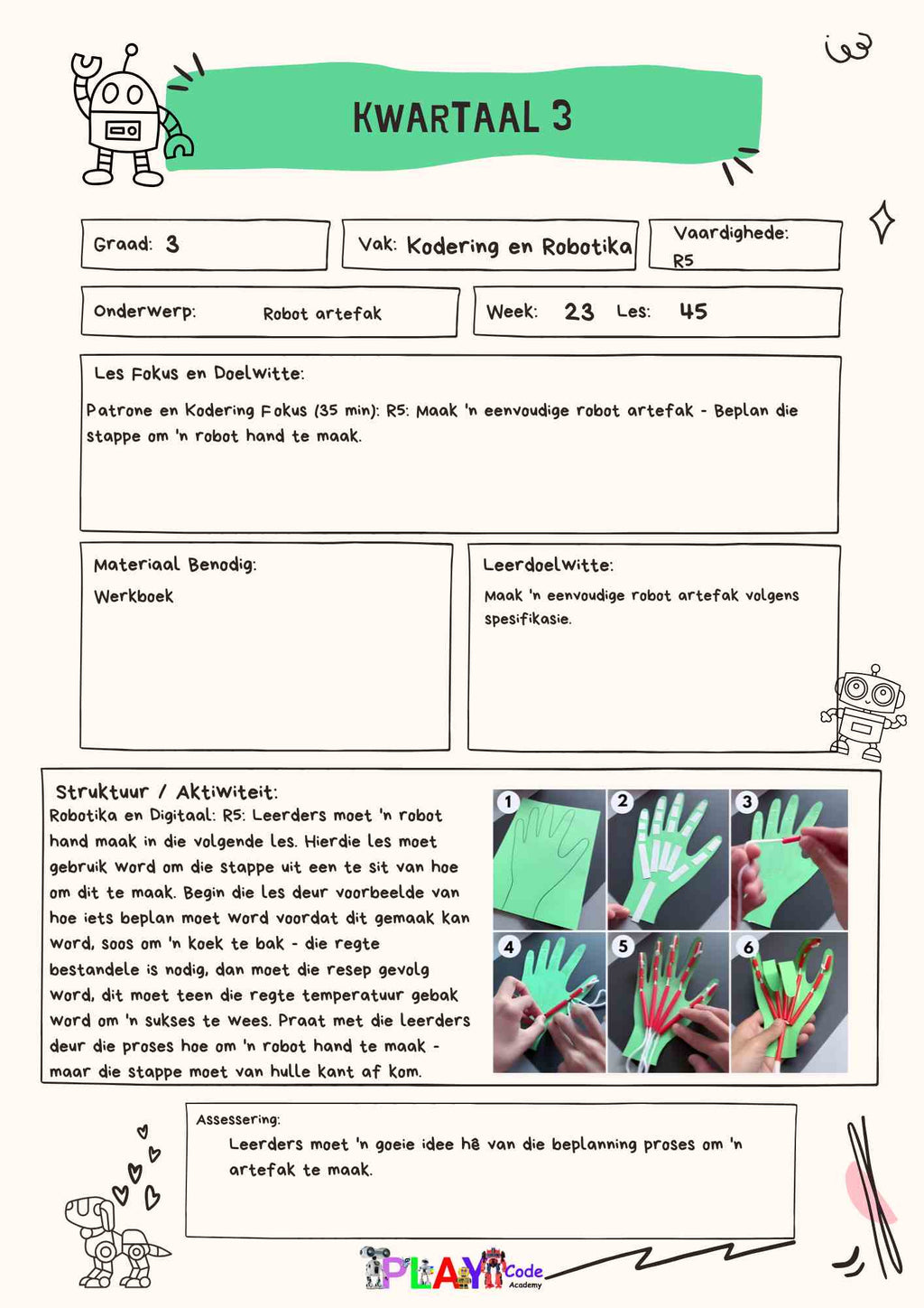 Gr 3   E-Book Lesplanne vir Werkboek