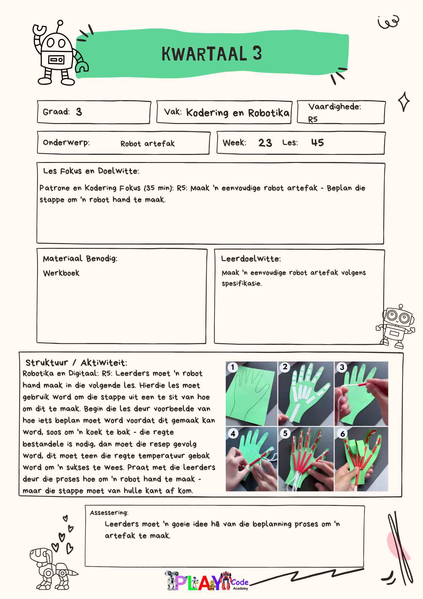 Gr 3   E-Book Lesplanne vir Werkboek