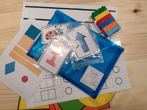 Printed and laminated extra material for the Grade 3 Playcode offscreen Coding and Robotics.